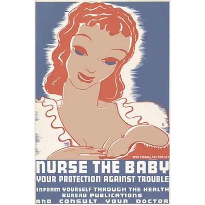 Nurse the baby. Your protection against trouble - Cuadrostock