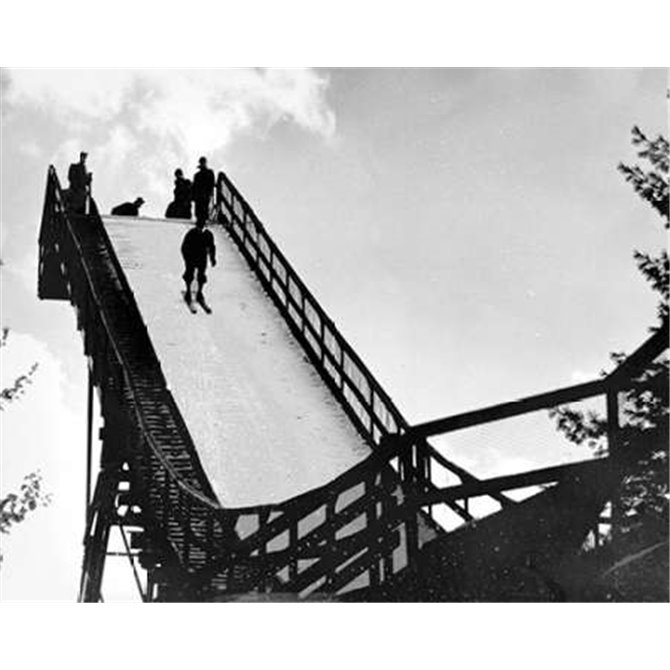 Ski Jump. Hanover, New Hampshire, 1936 - Cuadrostock