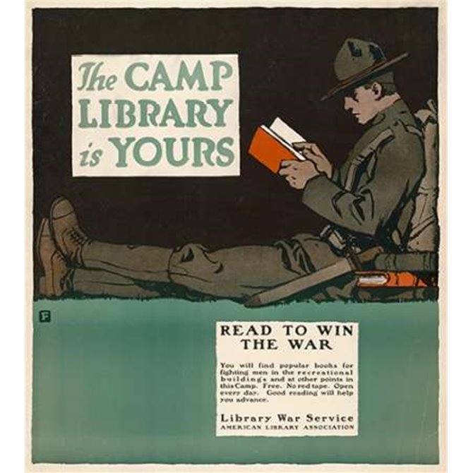 The Camp Library is Yours - Read to Win the War, 1917 - Cuadrostock