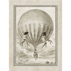 Balloon Over The Countryside - Cuadrostock