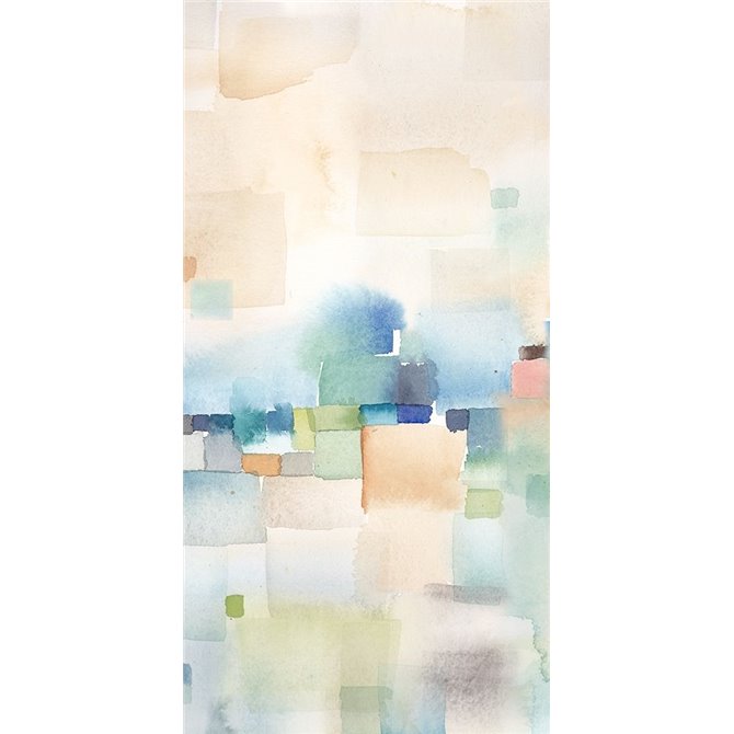 Teal Abstract Panel II