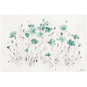 Cuadro para dormitorio - Wildflowers I Turquoise - Cuadrostock