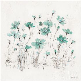 Wildflowers III Turquoise