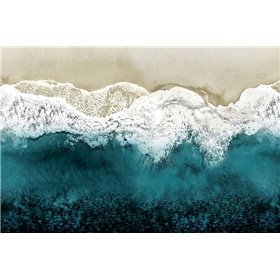 Teal Ocean Waves From Above II