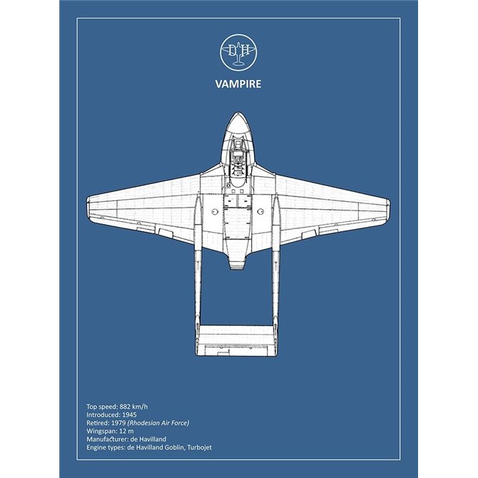 BP de-Havilland Vampire  - Cuadrostock