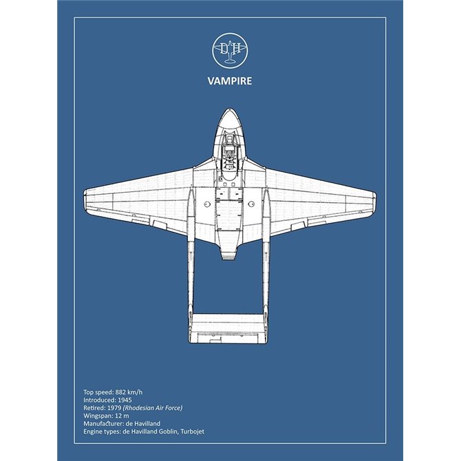 BP de-Havilland Vampire  - Cuadrostock