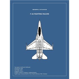 BP F-16 Fighting Falcon  - Cuadrostock