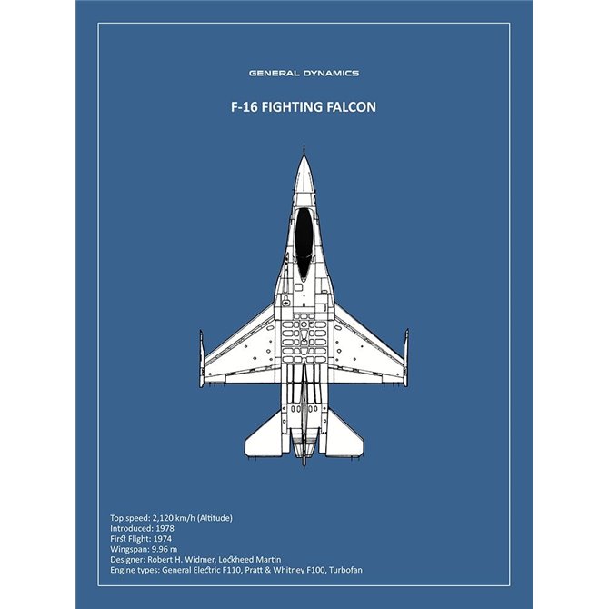 BP F-16 Fighting Falcon  - Cuadrostock