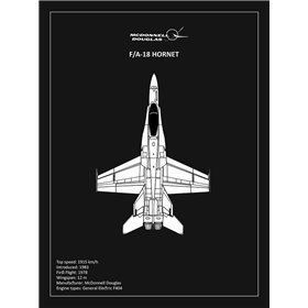 BP FA18 Hornet Black  - Cuadrostock