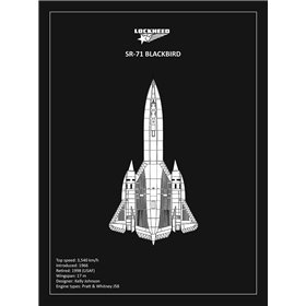 BP LOCKHEED SR-71 Black  - Cuadrostock