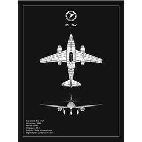 BP Messerschmitt ME262 Black  - Cuadrostock