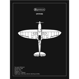 BP Supermarine Spitfire Black  - Cuadrostock