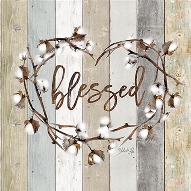 Blessed Cotton Wreath - Cuadrostock