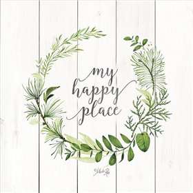 My Happy Place Wreath - Cuadrostock