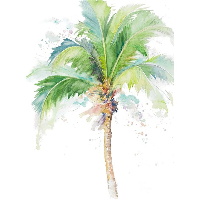 Watercolor Coconut Palm
