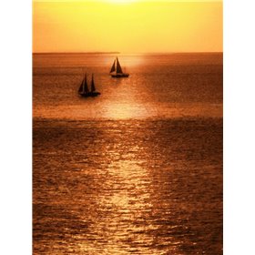 Sailboat at Sunset I