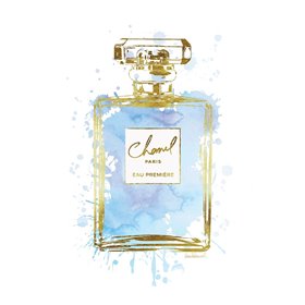 Perfume Bottle Blue - Cuadrostock