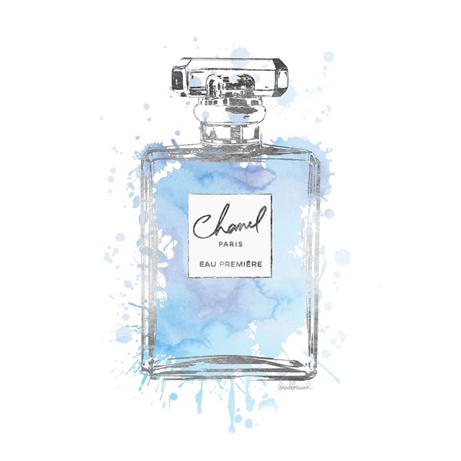 Silver Inky Perfume in Blue - Cuadrostock