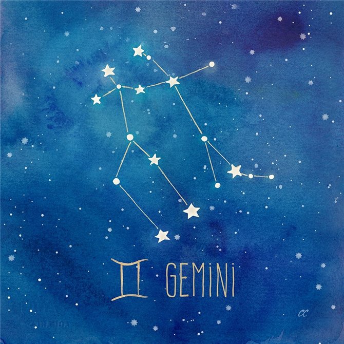 Star Sign Gemini - Cuadrostock