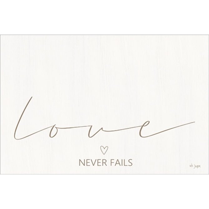 Love Never Fails - Cuadrostock