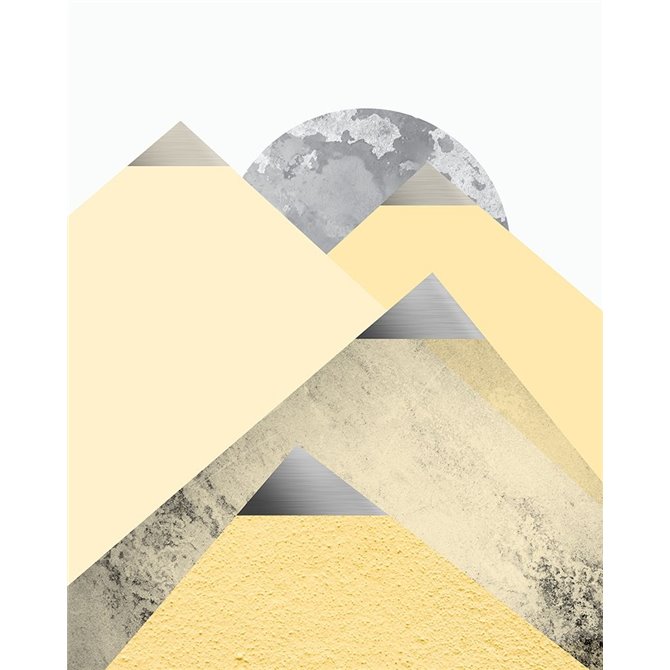Yellow and Grey Mountains 2