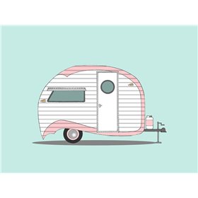 Pink Stripe Teardrop