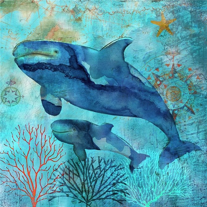 Deep Sea Whales - Cuadrostock
