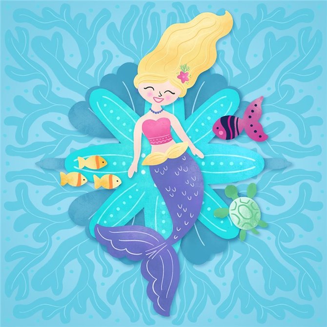 Mermaid blonde hair - Cuadrostock