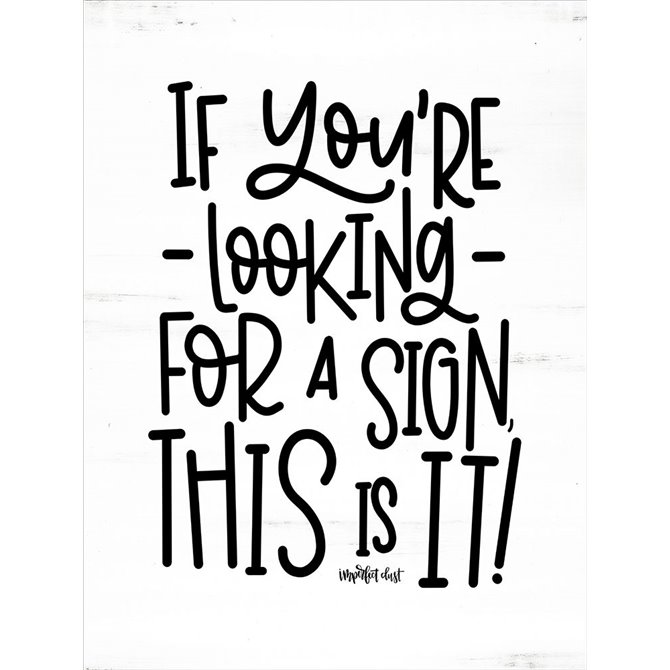 Looking For a Sign