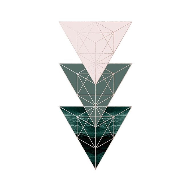 Evergreen Blush Geo 4