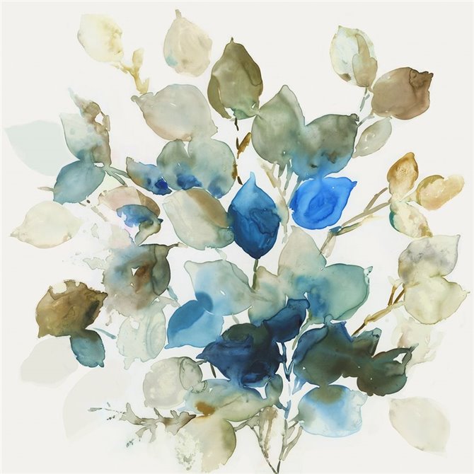 Blue Leaves II  - Cuadrostock