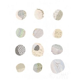 Geometric Collage II on White Neutral