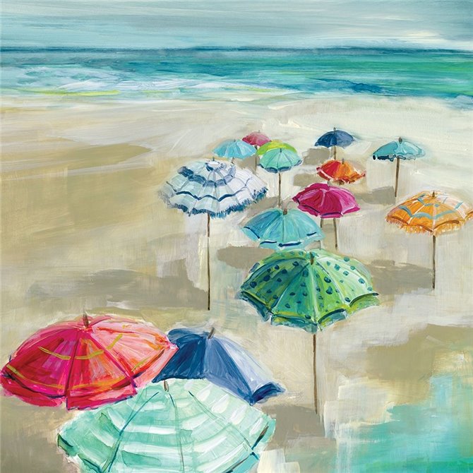 Umbrella Beach I - Cuadrostock