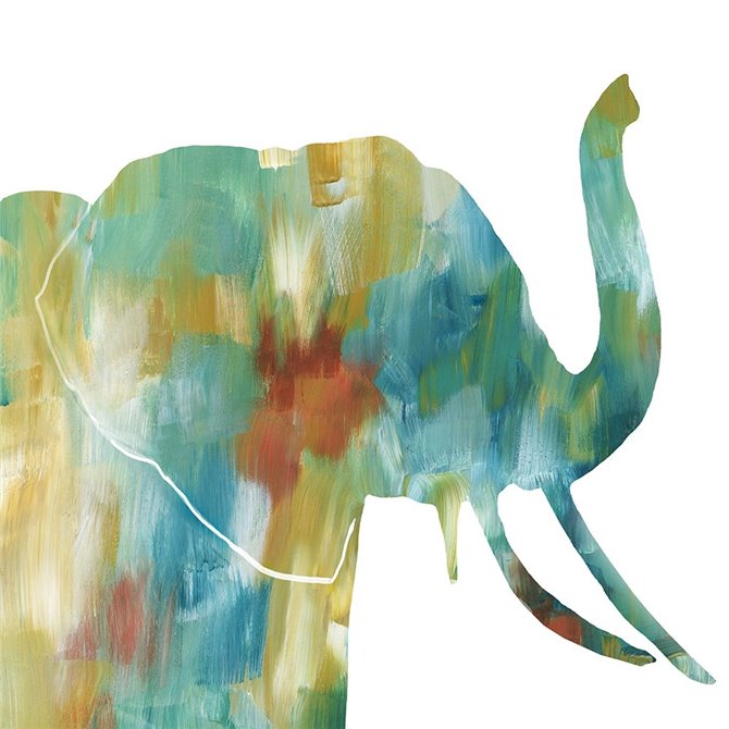 Painterly Elephant - Cuadrostock