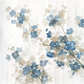 Cuadro para dormitorio - Dogwood in Blue II - Cuadrostock