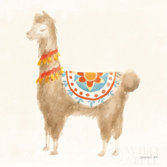 Festive Llama IV - Cuadrostock