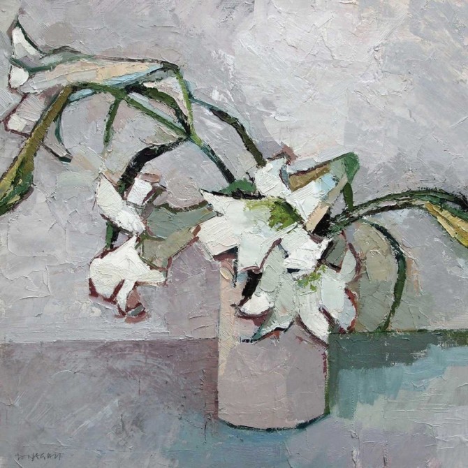 White Lillies - Cuadrostock