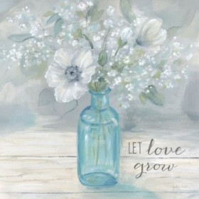 Vintage Jar Bouquet Sentiment II - Cuadrostock