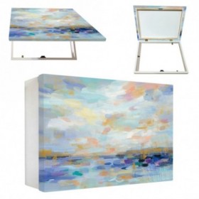 Cuadro Tapa contador luz horizontal cajón blanco paisaje moderno
