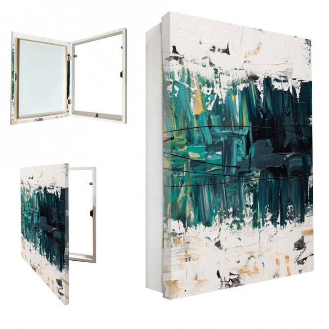 Tapacontador vertical blanco GDZ-117 - Cuadrostock