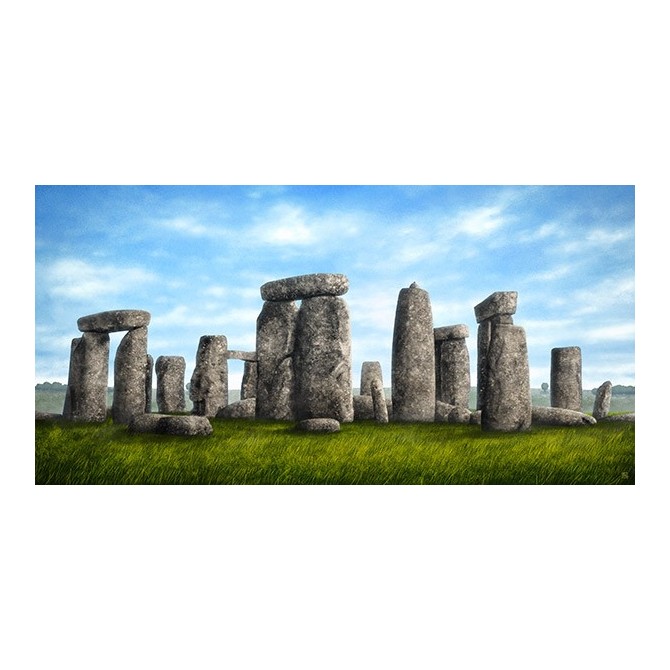 MFZ-0013 Cuadro Ilustración Stonehenge DÍA