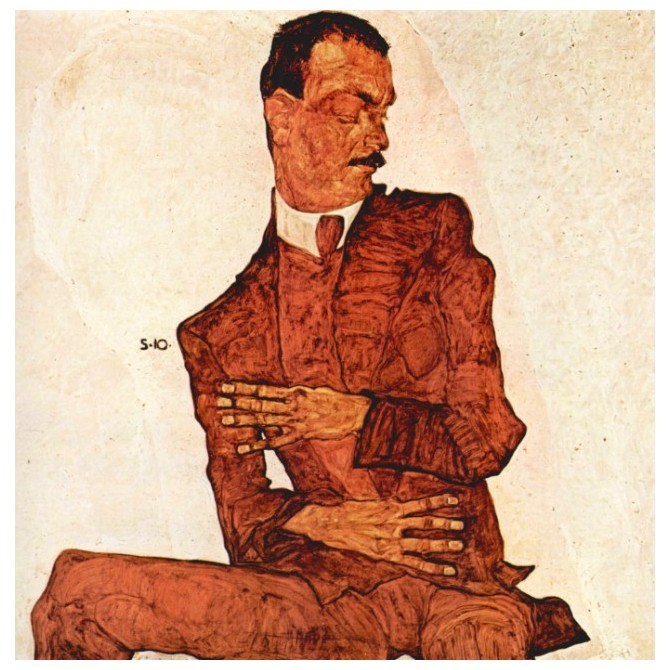 Portrait of Arthur Rossler by Schiele
