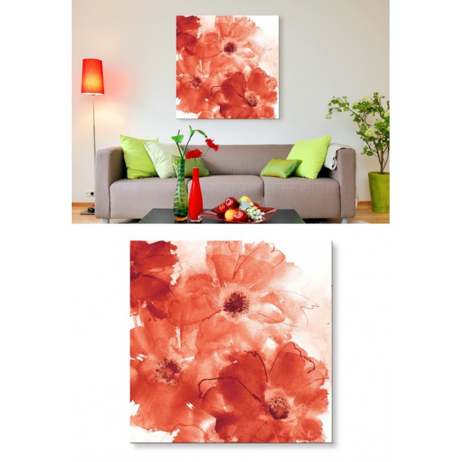 Seashell Cosmos II Red and Orange