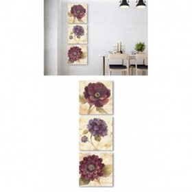 J3-M00-Juego de 3 Lienzos Vertical - Abundant Floral - Abundant Hydrangea I