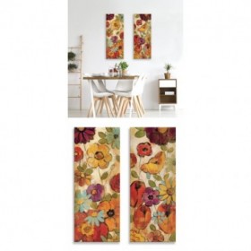 J2-M09-Juego de 2 lienzos- Floral Sketches on Linen - Cuadrostock