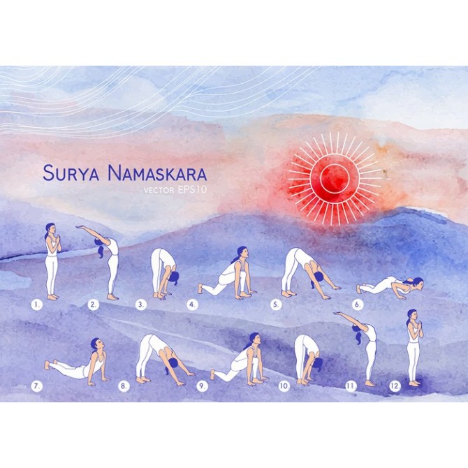 95901938 - Surya Namaskara - Cuadrostock