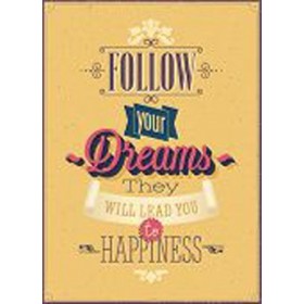 50973263-Vintage "Follow your Dreams" Poster. 7 tamaños disponibles - Cuadrostock