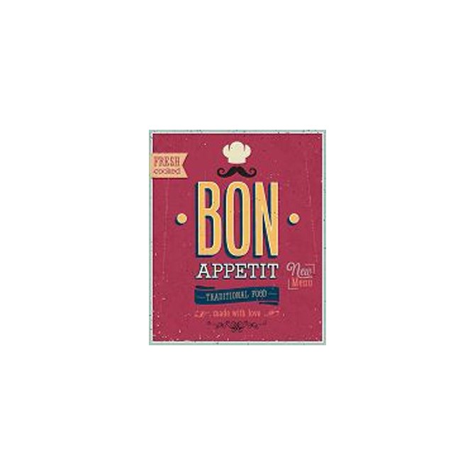 49914404-Vintage Bon Appetit Poster. 7 tamaños disponibles - Cuadrostock