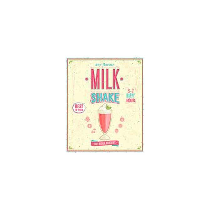 48889718-Vintage MilkShake Poster. 7 tamaños disponibles