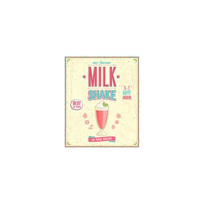 48889718-Vintage MilkShake Poster. 7 tamaños disponibles